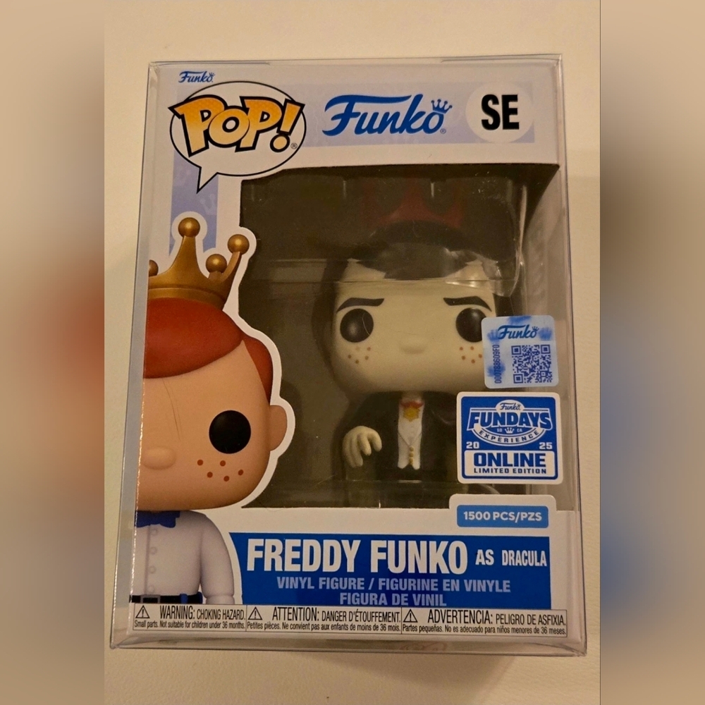 Funko Pop Freddy Funko as Dracula LE 1500 Fundays 2025 Online Exclusive NWT Mint